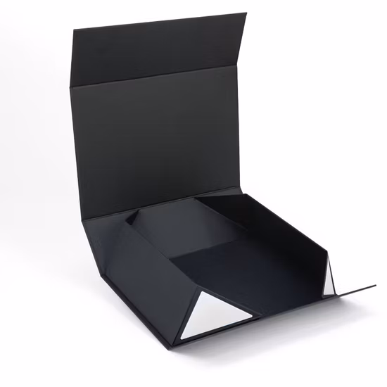 Firstsail blanc noir rose emballage en carton pliant papier vêtements chaussures perruque expédition boîte-cadeau avec ruban